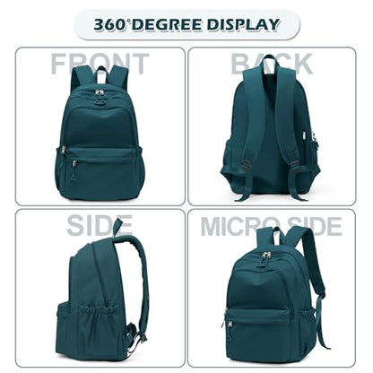 suwasp Casual Laptop Backpack for Women Men Waterproof Lightweight Backpacks Bag 15.6inch Laptop Daypack Large Capacity Backpack, Peacock Blue - color: Peacock Blue