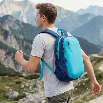 G4Free 15L Hiking Backpack Lightweight Small Daypack for Women Men - color: Blue
