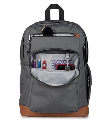 JanSport Cool Backpack with 15-inch Laptop Sleeve, Large Computer Bag Rucksack with 2 Compartments, Ergonomic Straps, Smokey Grit - color: Smokey Grit