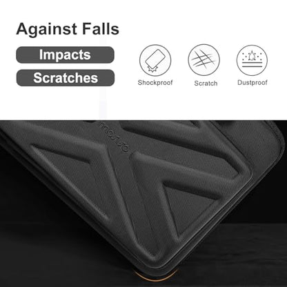 MOSISO Laptop Bag for Men,15-16 inch Computer Bag Compatible with MacBook Air 15 inch/Pro 16 inch, HP, Dell, Lenovo, Asus, Acer, Hard Shell Laptop Case with Front Pocket&Shoulder Strap, Black - color: Black, size: 16 inch