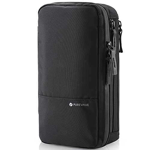 Purevave Compact Mens Toiletry Travel Bag Hanging, Mens Dopp Kit for Travel Waterproof, Wash Pouch Black - color: Black
