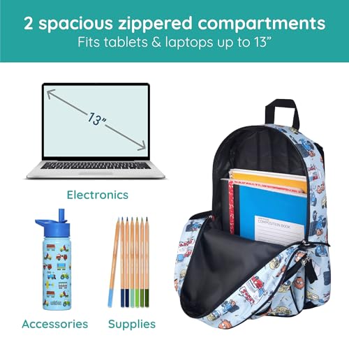 Wildkin Jo's Garage 15 Inch Backpack - color: Blue