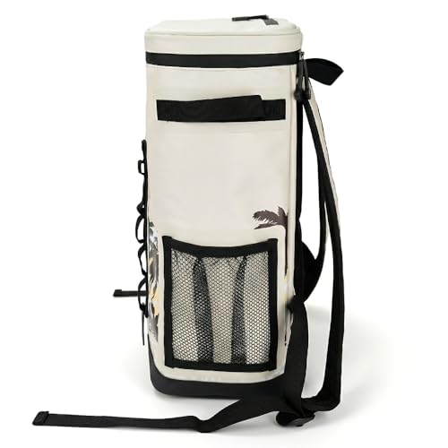 Quiksilver Cooler, 24 Cans, 48H Insulated Cooling, Leak Proof, Waterproof IPX7, Heavy Duty Cooler Bag for Beach, Camping, Fishing - color: Tropicamo, size: 20L