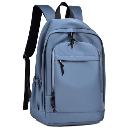 GAEKEAO Classical Basic Travel Backpack for Women Men,Casual Lightweight Bookbag Cute Daypack for College Work Everyday Blue - color: B03 Light Blue