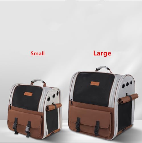 Cat Carrier Backpack Small Pet Carrying Bag with Breathable Mesh Collapsible Waterproof Cat Case for Hiking Camping Travel