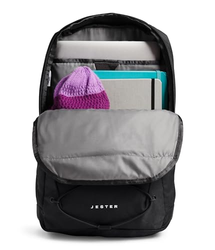 The North Face Women's Jester Everyday Laptop Backpack - Commuter Travel Bag, Laptop Sleeve, Water-Repellent, TNF Black-NPF, One Size - color: Tnf Black-npf