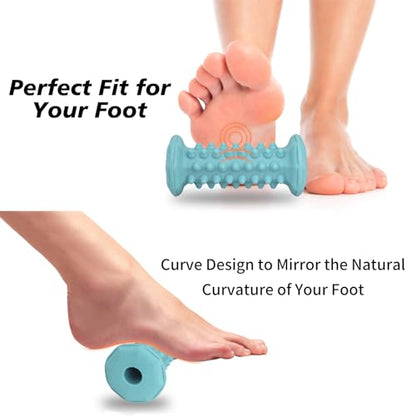 Plantar Fasciitis Relief,Foot Roller,Foot Massager Roller for Plantar Fasciitis,Deep Tissue Muscle Massage,Arch and Heel Pain Relief,Portable Reflexology Tool(Green) - color: Green