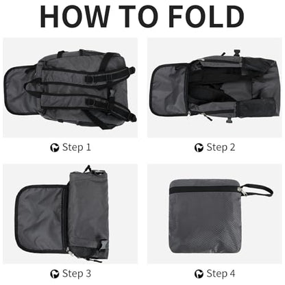 Small Hiking Backpack 35L Travel Lightweight Hiking Packable Daypack Water-Resistant Foldable Backpacks for Women Men Camping (Grey) - color: Grey, size: 35L
