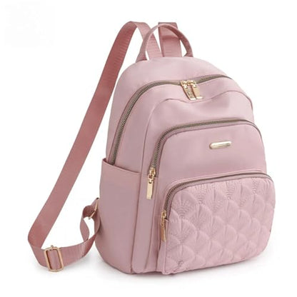 Backpack Women's Backpack Fashionable Oxford Cloth Backpack - color: Pink