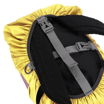 PATIKIL Waterproof Backpack Rain Cover, Non-Slip Backpack Cover with Reflective Strap Stay Dry for Hiking, Camping, Hunting - color: Yellow, size: Small