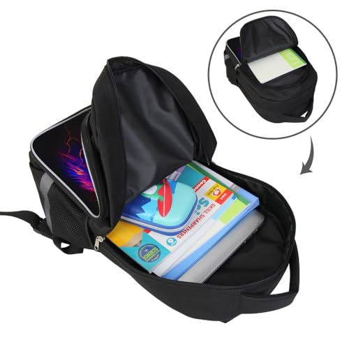 HiMagics Ergonomic School Backpack for Boys Girls - Lightweight Elementary Middle High Schoolers Bookbag with Multi-Pockets, Durable Kids School Bag for 6-18 yrs students Wolf Pattern - color: A11-wolf