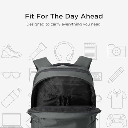 TravisMathew Approach Backpack with Laptop Sleeve, Water-Resistant Everyday Bag for Work, Travel & Hiking, Graphite - color: Graphite