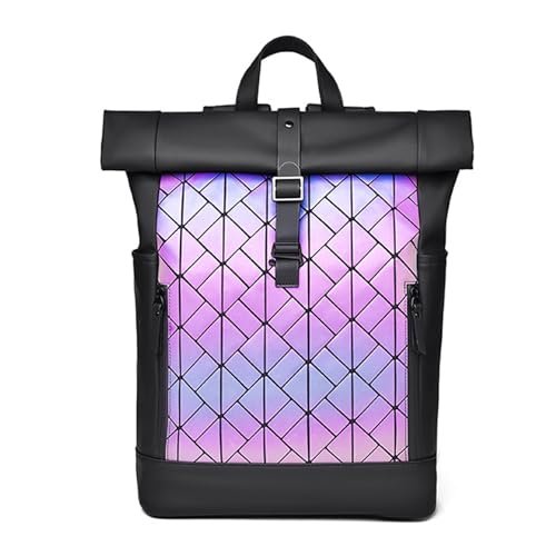 FANDARE Large Capacity Backpack for Men Women PU Waterproof Laptop Backpack Anti-Theft Design Breathable Back Support for Travel Hiking Work & Daily Commute Colorful - color: Colorful