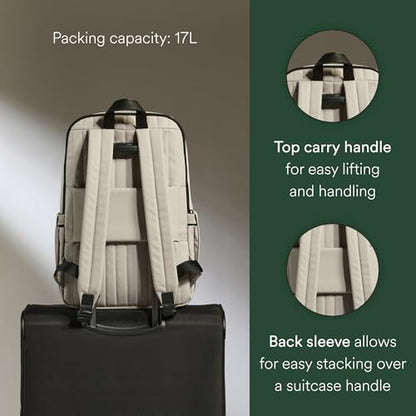 ANTLER - Urban Light Backpack, Rucksack with Laptop Pocket, Suitcase Sleeve, Travel, Work, Gym Bag for Men Women - Taupe - color: Taupe