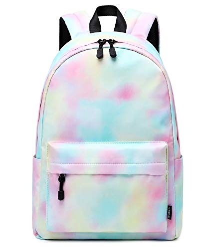 abshoo Lightweight Water Resistant Tie Dye Backpacks For Teen Girls Women School Bookbags (Tie Dye) - color: Tie Dye