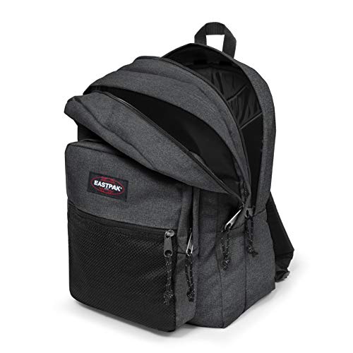 Eastpak Pinnacle Backpack - Bag For School,Travel, Work, or Bookbag - Black Denim - color: Black Denim