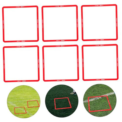 Kisangel Agility Training Rings for Soccer 6pcs Multi-Function Football Training Circles Set