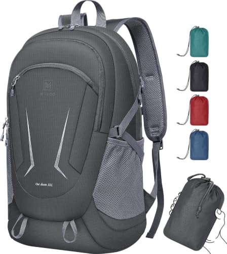 MIYCOO Backpack - Ultra Lightweight Packable Backpack for Travel Camping, Hiking Back Pack Waterproof Foldable Daypack for Men Women Grey - color: Grey