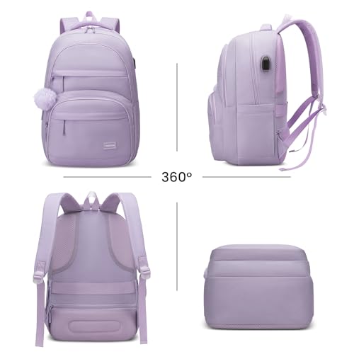 YAMTION Laptop Backpacks 214-Purple - color: Purple, size: 15.6 inch (1 pack)