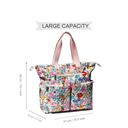 ESVAN Diaper Tote Bag Totepack Backpack 2 in 1 for Women Multifunctional Large Capacity with Insulated Pockets Travel | Multifunctional - color: A