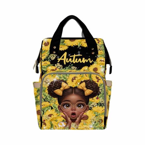 M YESCUSTOM Custom Diaper Bag with Name,Personalized Diaper Bag Backpack Mother Gift,Custom Monogram Baby Travel Bag Nursing Diaper Mommy Backpack with Adjustable Shoulder Straps Nappy Bag - color: Design 15