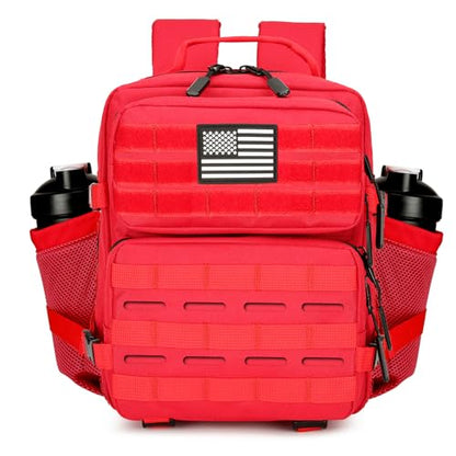 9L Mini Tactical Backpack for Men and Women Tactical Backpack Small for Hiking Small Tactical Bag Fitness Pack - color: Red
