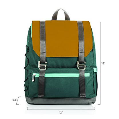 PICNIC TIME OTG Traverse Backpack Cooler, Modern Backpack Cooler with 28-Can Capacity, Fully Insulated Outdoor Bag with Water Resistant Interior, Pockets, Straps, and Bottle Opener, (Mustard Yellow) - color: Yellow