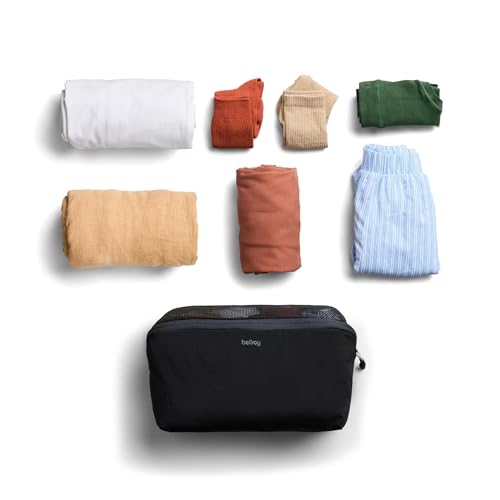 Bellroy Packing Cube 4L (Organizer Packing Pouch with Internal Zip Pocket and Durable, Lightweight Design) - Black - color: Black