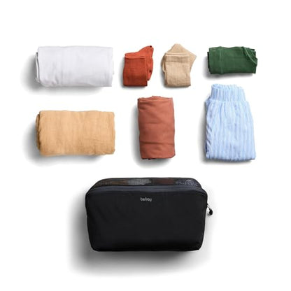 Bellroy Packing Cube 4L (Organizer Packing Pouch with Internal Zip Pocket and Durable, Lightweight Design) - Black - color: Black
