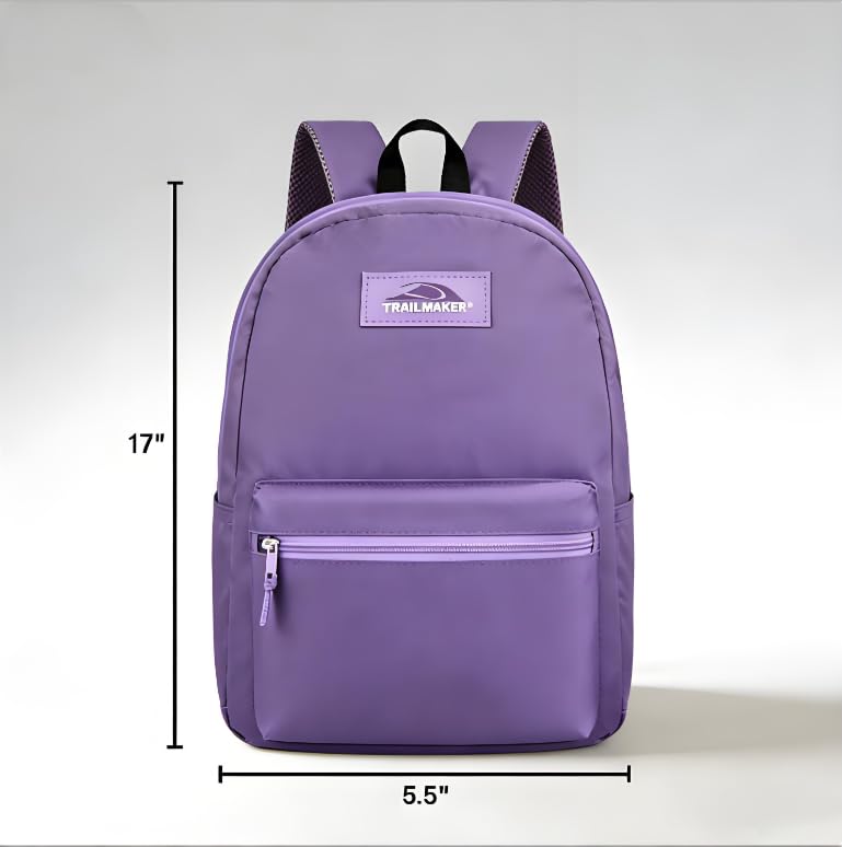 Lightweight Travel Backpack, Casual Daypack, Durable Commuter Bag, Adjustable Shoulder Straps, for Work, Hiking(Purple)