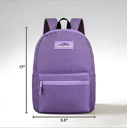 Lightweight Travel Backpack, Casual Daypack, Durable Commuter Bag, Adjustable Shoulder Straps, for Work, Hiking(Purple)