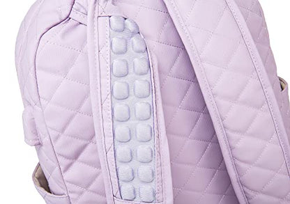 Kinmac Laptop Backpack with Massage Cushion Straps and USB Charging Port for Laptop Up to 15.6 Inch Men Women Travel Outdoor Backpack (Purple) - color: Purple Embroider