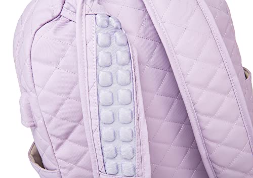 Kinmac Laptop Backpack with Massage Cushion Straps and USB Charging Port for Laptop Up to 15.6 Inch Men Women Travel Outdoor Backpack (Purple) - color: Purple Embroider