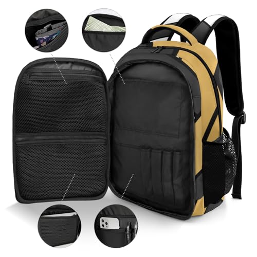Volleyball Gold Black Shoulders Bag Backpacks Casual Daypacks for Women Men Party Sports - color: Muilti 13