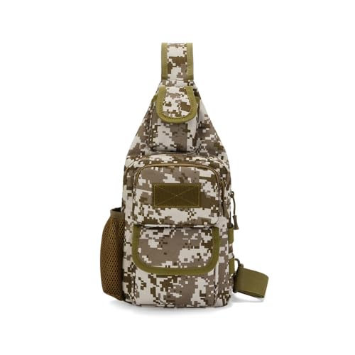 Sling Bag Crossbody Backpack for Men,Handiness Skiing Sling Bag, Lightweight Daypack for Hiking Travel (Camouflage) - color: Camouflage