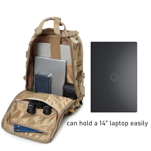 Tactical Sling Bag Backpack Military Rover Shoulder Sling Pack EDC Molle Assault Range Bag Crossbody Chest Pack (Coyote) - color: Coyote