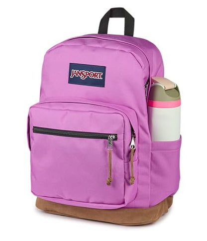 JanSport Right Pack Backpack - Durable Daypack with Padded 15 Laptop Sleeve, Spacious Main Compartment & Integrated Water Bottle Pocket - Digital Fuchsia - color: Digital Fuchsia
