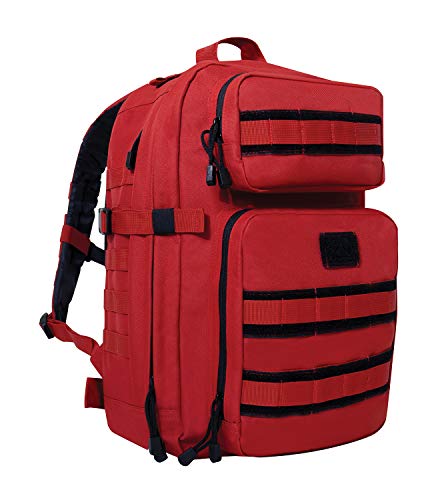 Rothco Fast Mover Tactical Backpack - Outdoor Hiking Pack for EDC Essential Gear (Red) - color: Red