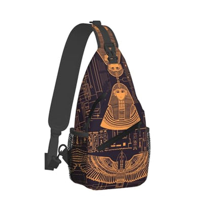 Ancient Egyptian Civilization Outdoor Crossbody Shoulder Bag For Unisex Young Adult Hiking Bicycling - color: 14