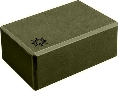 4" Yoga Block, 10 Pack Bulk EVA Foam Yoga Blocks, Firm and Supportive Yoga Brick, Balance Foam for Stretching, Pilates, and Workout, 4" x 6" x 9" - color: Olive