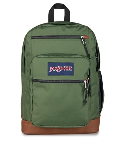 JanSport Cool Backpack with 15-inch Laptop Sleeve, Large Computer Bag Rucksack with 2 Compartments, Ergonomic Straps, Cargo Green - color: Cargo Green