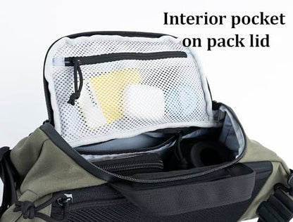 Tactical Sling Backpack Crossbody EDC Pack MOLLE Satchel Bag for Travel, Work, Camping and Hiking 8Liter - color: Black