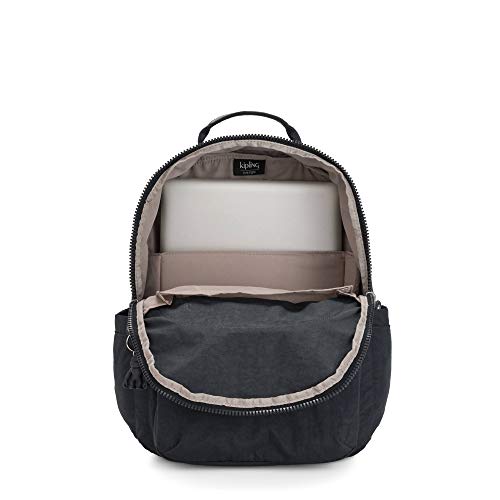 Kipling Women's Seoul 15" Laptop Backpack, Durable, Roomy with Padded Shoulder Straps, Built-In Protective Sleeve - color: Blue Bleu, size: 12.75''L x 17.25''H x 8''D