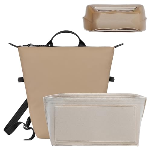 Purse Organizer Insert Compatible with Longchamp Le Pliage Energy L Backpack, Beige/LB - color: Beige, size: L Backpack