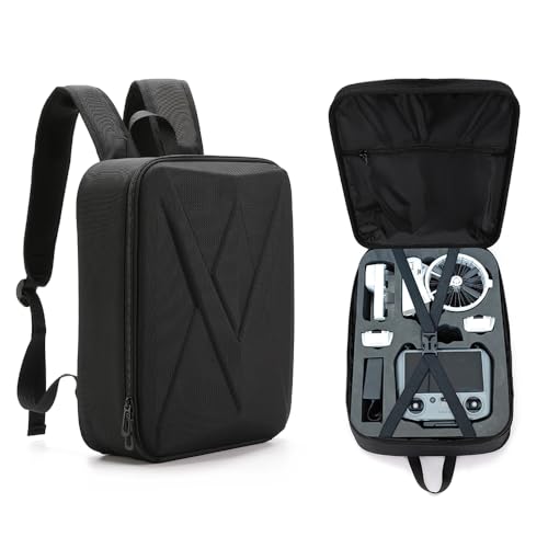 Carrying Case Backpack for DJI Flip, Travel Storage Shoulder Bag Portable Organizer EVA Protective Cover Shell can Store Flip Drone Accessories, RC2 or RC-N3 Remote, Charging Hub Batteries