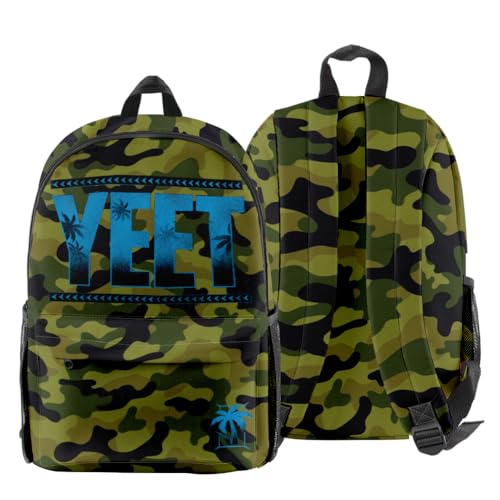 Jey USO Yeet 3D Fashion Backpack Printed Multi Zipper Pack Casual Bag (10) - color: 10