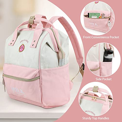 ZOMAKE 15.6 Inch Travel Laptop Backpack for Women Men, Anti Theft Water Resistant Bag Daypack Computer Bag Business Work Cute Backpacks(Donut) - color: Donut