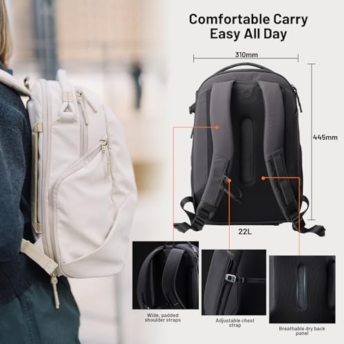 PGYTECH OneGo Lite Camera Backpack 22L Lightweight Camera Bag Black - color: Black, size: 22 L