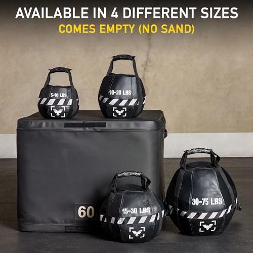 Elite Kettlebell Sandbag - Heavy Duty Sand Weights Bag for Cross Training, Strength Training, Workout, Functional Fitness, Adjustable Weight, Durable Training Equipment for Home & Gym (UN-FILLED) - size: 5-10 LBS