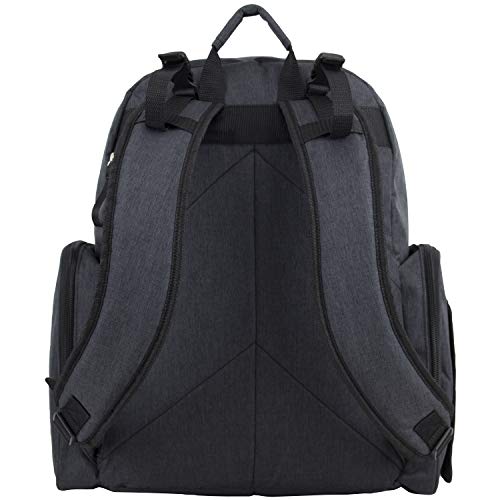 BODHI Baby Portable Diaper Changing Pad Diaper Changer Travel Bag, Changing Mat, Baby Changing Station, Infant Gift, Black Chambray - color: Black Chambray
